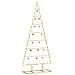 Albero di Natale in metallo con supporto Oro 125 cm - Foto miniatura 3