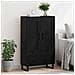 Credenza Rovere Nero 69,5 x 31 x 115 cm Legno multistrato - Foto miniatura 4