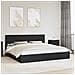 Letto con Contenitore Nero 200 x 200 cm Legno multistrato - Foto miniatura 2