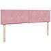 Struttura Letto Pouf con Materassi Rosa 200x200 cm Velluto - Foto miniatura 8
