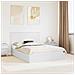 Letto con Contenitore Bianco 150 x 200 cm Legno multistrato - Foto miniatura 2