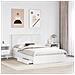 Letto con Contenitore Bianco 150 x 200 cm Legno multistrato - Foto miniatura 3