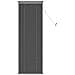 Tenda Veneziana Regolabile Grigio Argento 150 x 60 cm PVC - Foto miniatura 1