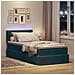 Letto con contenitore e LED Verde Scuro 90 x 190 cm Velluto - Foto miniatura 5