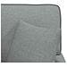 Chaise Longe con Gonna con cuscino 3 pcs Grigio chiaro Tessuto - Foto miniatura 9