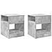 Tavolino 2 pcs Grigio cemento 40,5 x 40 x 45 cm - Foto miniatura 1