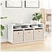 Lowboard con cassetto Bianco 102 x 32 x 48,5 cm - Foto miniatura 4