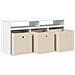 Lowboard con cassetto Bianco 102 x 32 x 48,5 cm - Foto miniatura 5