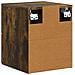Mobiletto da notte a muro 2 pcs Rovere Fumo 33 x 34,5 x 40 cm - Foto miniatura 7