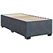 Letto con Box Spring, Materasso e LED Grigio Scuro Singolo - Foto miniatura 6