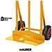 Carrello portacasse acciaio ruote pneumatiche 260 mm portatata max 200 Kg - Foto miniatura 2