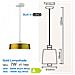 Lampadario Moderno Pendente 1mt Diffusore Acrilico E Piastra Led Smd 7w 4000k 120° 400lm Gold Metal Ø340mm Vt-7666 - Sku 3932 - Foto miniatura 4