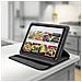 Custodia Stand Girevole 360 Universale Per Tablet Da 10 Pollici - Nera - Foto miniatura 12