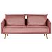 Set Divani In Velluto Rosa 5 Posti Maura - Foto miniatura 7