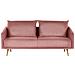 Set Divani In Velluto Rosa 5 Posti Maura - Foto miniatura 5