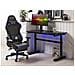Scrivania Da Gaming Regolabile E Luci Led Rgb 120 X 60 Cm Nero Durbin - Foto miniatura 7