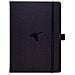 Simboli Wildlife Media A5 Rilegato Notebook - Pu Leather Microforato 100gsm Crema Pages Tasca Interna Elastico Di Chiusura Porta Penne Segnalibro (punteggiato Black Duck)  - Foto miniatura 7