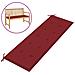 Cuscino Per Panca Da Giardino Rosso Vino 150x50x4 Cm In Tessuto - Foto miniatura 1