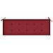 Cuscino Per Panca Da Giardino Rosso Vino 150x50x4 Cm In Tessuto - Foto miniatura 2