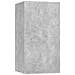 Mobile Porta TV Grigio Cemento 30,5x30x60 cm Legno Multistrato - Foto miniatura 2
