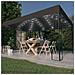 Gazebo con Stringa di Luci LED 3x4 m Antracite - Foto miniatura 5