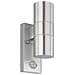 Lampada a LED Sensore da Parete Esterna Riga 5 2x3W Acciaio Inox - Foto miniatura 1