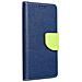 Maxy Custodia Book Orizzontale Silicone Case Per Xiaomi Redmi Note 9 5g Navy-lime - Foto miniatura 1