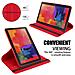 Cadorabo Custodia Per Tablet Compatibile Con Samsung Galaxy Note 2014 / Tab Pro (10.1"" Zoll) T520 / T525 In Rosso Papavero - Coperchio Protettivo Senza Auto Wake Up, Con Funzione Stand E Chiusura A Fascia Elastica - Foto miniatura 4