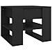 Tavolino Da Salotto Nero 55,5x55x45 Cm In Legno Multistrato - Foto miniatura 1