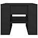 Tavolino Da Salotto Nero 55,5x55x45 Cm In Legno Multistrato - Foto miniatura 2