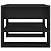 Tavolino Da Salotto Nero 55,5x55x45 Cm In Legno Multistrato - Foto miniatura 3