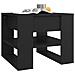 Tavolino Da Salotto Nero 55,5x55x45 Cm In Legno Multistrato - Foto miniatura 5
