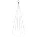 Albero di Natale Pennone Bianco Caldo 108 LED 180 cm - Foto miniatura 2