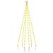 Albero di Natale Pennone Bianco Caldo 108 LED 180 cm - Foto miniatura 1