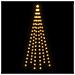 Albero di Natale Pennone Bianco Caldo 108 LED 180 cm - Foto miniatura 5