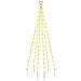 Albero di Natale Pennone Bianco Caldo 108 LED 180 cm - Foto miniatura 1