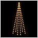 Albero di Natale Pennone Bianco Caldo 108 LED 180 cm - Foto miniatura 7