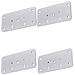 Piastra Di Riparazione Per Cerniere Per Mobili, Confezione Da 4 Silver - Foto miniatura 1