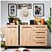 Dodo - Credenza Con 2 Ante E 4 Cassetti Colore Rovere - Foto miniatura 2