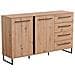 Dodo - Credenza Con 2 Ante E 4 Cassetti Colore Rovere - Foto miniatura 1