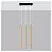 Lampada A Sospensione Pastelo 3l Oro Lucido Sl. 1196 - Moderno Lampade A Sospensione Splendore Dorato 90x30x5 Cm - Foto miniatura 2