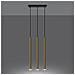 Lampada A Sospensione Pastelo 3l Oro Lucido Sl. 1196 - Moderno Lampade A Sospensione Splendore Dorato 90x30x5 Cm - Foto miniatura 3