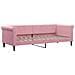 Letto Da Giorno Rosa 80x200 Cm In Velluto - Foto miniatura 1