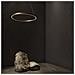 Lampadario A Sospensione Moderno Rim Alluminio Ottone 1 Led 51w - Foto miniatura 4