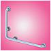 Corrimano Angolare Di Sicurezza 78 X 55.5 Cm Per Disabili Colore Bianco - Foto miniatura 1