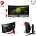 Monitor 34" LED VA Curvo Gaming MAG 345CQRDE Ultra Wide Dual Quad HD 3440 x 1440 Pixel Tempo di Risposta 1 ms Frequenza di Aggiornamento 180 (Hz) - Foto miniatura 5