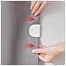 4 Pezzi Ganci Per Tenda Doccia In Acrilico, Supporti Per Ganci Per Tende Senza Foratura - Foto miniatura 4