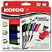 Kores M20865 Evidenziatore 4 Pz Punta Smussata Nero, Blu, Verde, Rosso - Foto miniatura 1
