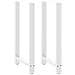 Gambe Per Tavolino Bianco 2 Pz 60x(110-111) Cm Acciaio - Foto miniatura 1