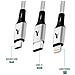 Cavo Di Ricarica 5-in-1 Usb E Usb-c A Usb-c Micro Usb Lightning, Grigio - Foto miniatura 4